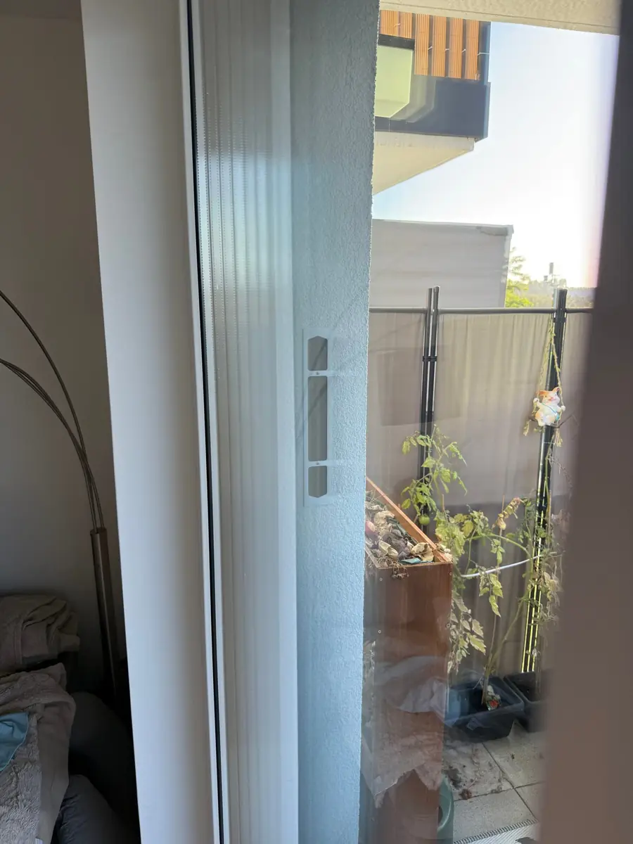 Saubere Glasfläche nach der Reinigung